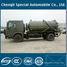 Dongfeng Army Green 4X4 Spetic Tank Vacuum Suction Sewage Truck